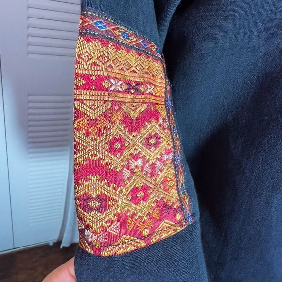 Vintage | Women’s | Jackets | L | Embroidered Beaded Black Blazer Jacket - Picture 7 of 7